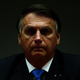 Brazilian President Jair Bolsonaro at a press conference at the Ministry of Economy in Brasilia on Oct. 22, 2021.